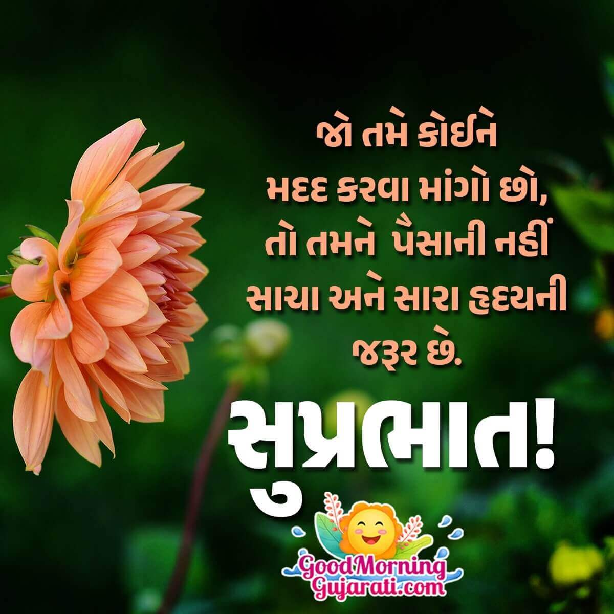 Good Morning Best Gujarati Thoughts Picture
