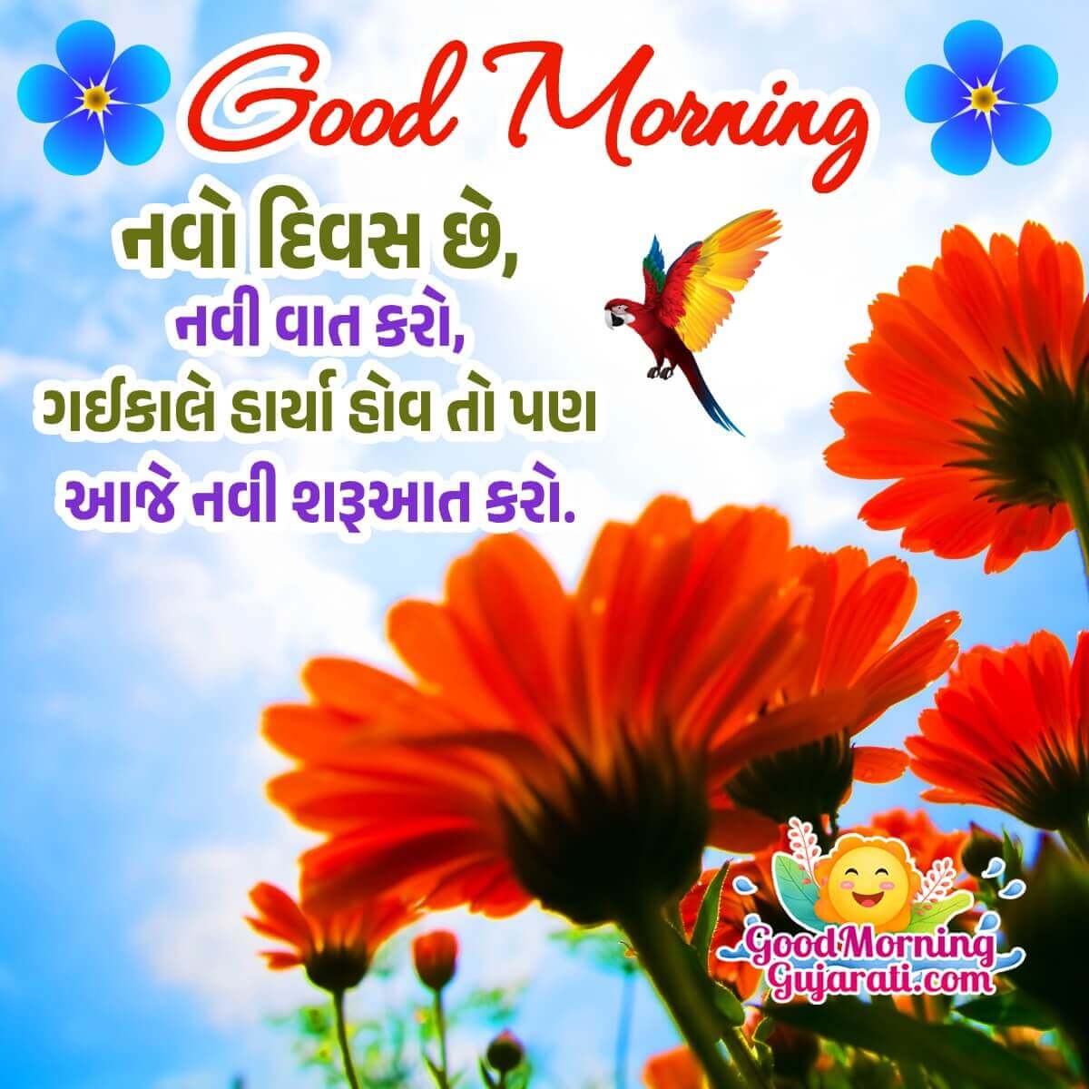 Good Morning Thought Photo In Gujarati